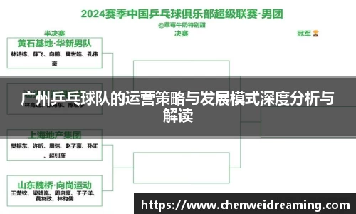 广州乒乓球队的运营策略与发展模式深度分析与解读